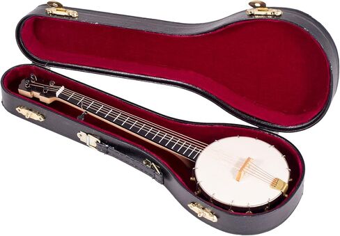 Broadway Gift Banjo Miniature Replica Bright White 3 x 9 Resin Stone Tabletop Figurine in Saudi Arabia