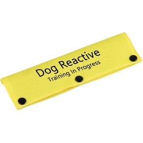 Service Dog Leash Sleeve Dog Reactive Training in Progress Dog Leash Wrap with Alert Hanging ID Patch(Reactive Training-Sleeve) in Kuwait