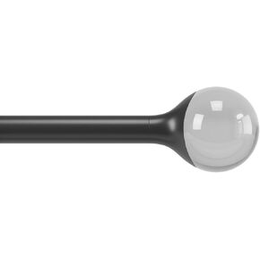 Umbra Orba Modern 1 Curtain Rod, Includes 2 Matching Finials, Brackets & Hardware, 36 to 72-Inch, Matte Black in Saudi Arabia