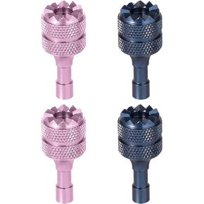 3 Pro/4 Pro Control Sticks, 4pcs Detachable Aluminum Alloy Drone Joysticks for DJI Mini 3/Mini 3 Pro/Mini 4 Pro/Air 3 /Mavic 3 Pro RC & RC 2 Remote Controller Replacement Accessories (Blue, Black)