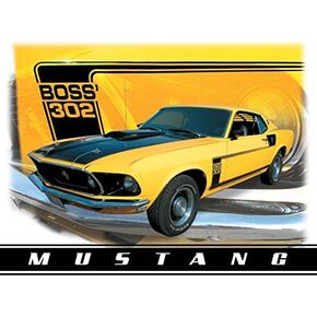 Desperate Enterprises Shelby Cobra - American Muscle Tin Sign - Nostalgic Vintage Metal Wall Decor - Made in USA in Kuwait