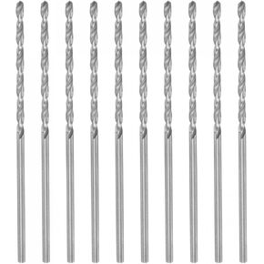 uxcell 10 Pcs 0.2mm HSS(High Speed Steel) W6542 Micro Drill Bits, Fully Ground Jobber 21mm Length Drill Bit for Mild Steel Copper Aluminum in Saudi Arabia