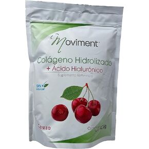 Moviment, Colágeno Hidrolizado + Ácido Hialurónico, Suplemento Alimenticio, Sin Azucar, Sabor Cereza. in Saudi Arabia