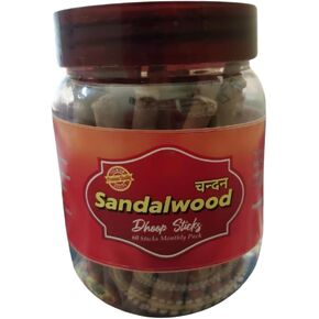 سيدهاك أعواد بخور خشب الصندل العضوي | أعواد بخور Dhoop المصنوعة يدويًا | مخاريط بخور خشب الصندل الطازجة، 50 قطعة in Kuwait