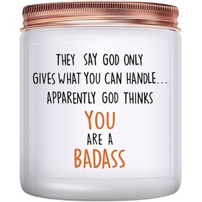 Get Well Candle Gifts for Women: Funny Cancer After Surgery Gifts Humor Encouragement Gift Feel Better for Sick Friends Female Men Condolences Gift for Loss