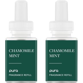 Pura Malodor Refill - Smart Home Air Diffuser Fragrance Refill - Up to 120-Hours of Premium Fragrance per Refill - Clean Diffuser Fragrance - Air Deodorizer & Odor Eliminator - 2 Pack, Chamomile Mint