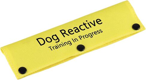 Service Dog Leash Sleeve Dog Reactive Training in Progress Dog Leash Wrap with Alert Hanging ID Patch(Reactive Training-Sleeve) in Saudi Arabia
