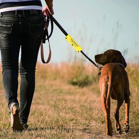 Service Dog Leash Sleeve Dog Reactive Training in Progress Dog Leash Wrap with Alert Hanging ID Patch(Reactive Training-Sleeve) in Saudi Arabia
