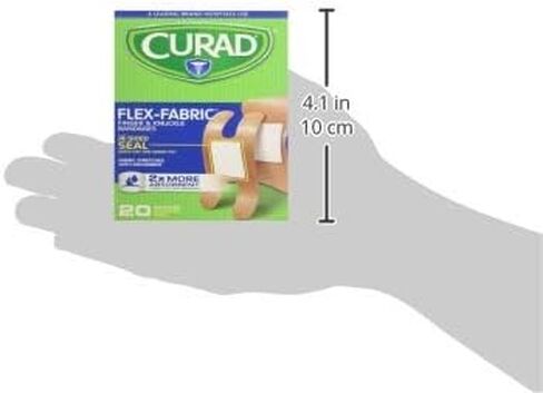 CURAD Flex-Fabric Finger and Knuckle Bandages, Assorted Sizes, 20 Count in Saudi Arabia