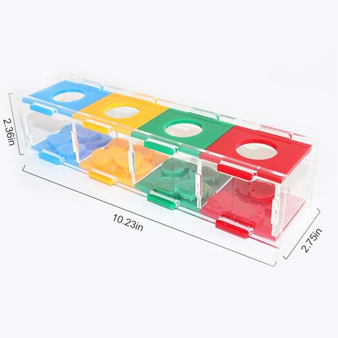 hautllaif Bird Training Toys, Training Intelligence Development, Colour Separation Coin Box, Desktop Interactive Toys, Parrot Intelligence Toys for Small and Medium-Sized Birds in Kuwait