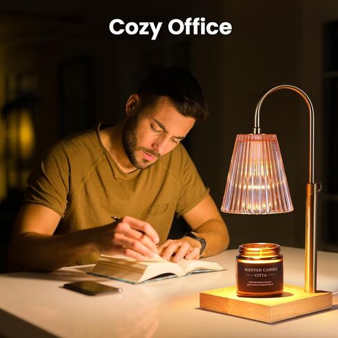 EnergyCell Smart Warm Candle Lamp, APP Remote Use, Height Adjustable Candle Burner Lamp with Light Timer and 2 Bulbs, Candle Gift Set for Women, Men and Mothers in Kuwait