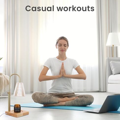 EnergyCell Smart Warm Candle Lamp, APP Remote Use, Height Adjustable Candle Burner Lamp with Light Timer and 2 Bulbs, Candle Gift Set for Women, Men and Mothers in Kuwait