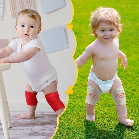 Xtinmee 20 Pairs Baby Crawling Pads Anti Slip Knee Pads Baby Knee Protectors Toddler Leg Warmer Safety Walking Knee pads Toddler Knee Pads Gift Idea for Baby in Saudi Arabia