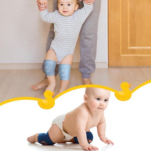 Xtinmee 20 Pairs Baby Crawling Pads Anti Slip Knee Pads Baby Knee Protectors Toddler Leg Warmer Safety Walking Knee pads Toddler Knee Pads Gift Idea for Baby in Saudi Arabia