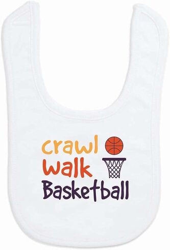 ChalkTalkSPORTS Basketball Baby & Infant Bibs | Soft Microfiber Basketball Baby Bibs in Saudi Arabia