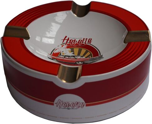 اتش اند اتش منفضة سيجار من اولد هافانا كارز - احمر مخملي - قطر 9 انش in Kuwait