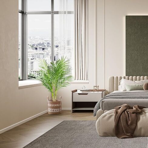 BESAMENATURE 30" Tall Little Artificial Paradise Palm Tree Plant, Fake Tropical Palm Tree for Home Office Decoration, 2 Pack in Kuwait