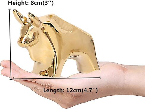 FANTESTICRYAN Small Animal Statues Home Decor Modern Style Gold Decorative Ornaments for Living Room, Bedroom, Office Desktop, Cabinets in Kuwait