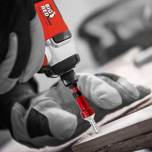 BIG RED BHT-5MTIB01R-1 Torin Magnetic Torsion Impact Bit Set, 1/4" Hex Shank Screwdriver Bits, 5-Piece in Saudi Arabia
