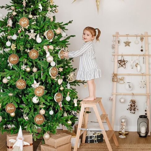 12 Pieces Christmas Mason Canning Jar Lid Tree Decorations Farmhouse Christmas Ornament Galvanized Rustic Hanging Decoration Jar Lid XmasTree Decor for Christmas Decoration with Peace Joy Noel Believe in Saudi Arabia