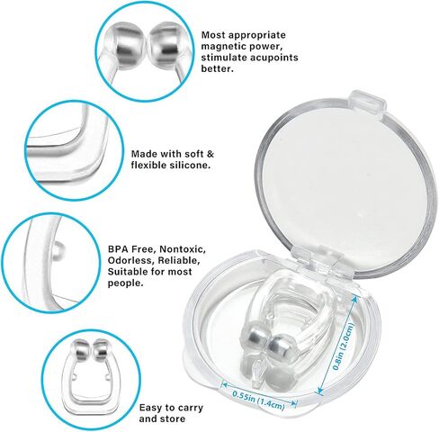 حزام الذقن المضاد للشخير - حل فعال للشخير 4 أحجام فتحات الأنف للشخير - إيقاف الشخير قابل للتعديل للرجال والنساء - جهاز تقليل الشخير in Kuwait