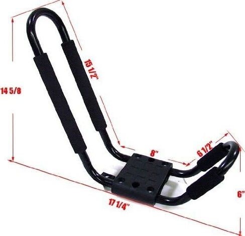 TMS 2 × حامل سقف J Rack Kayak قارب قارب قارب قارب قارب قارب قارب قارب SUV حامل حامل مع حقيبة هاتف خلوي مجانية in Kuwait