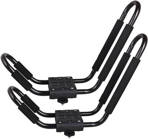 TMS 2 × حامل سقف J Rack Kayak قارب قارب قارب قارب قارب قارب قارب قارب SUV حامل حامل مع حقيبة هاتف خلوي مجانية in Kuwait