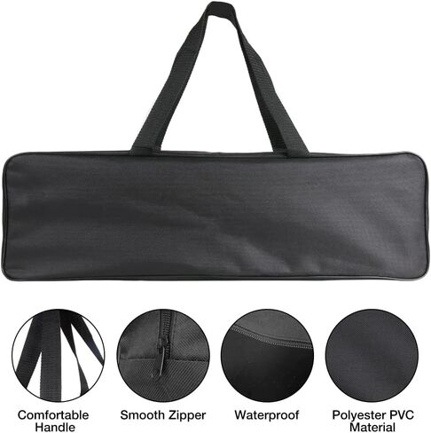حقيبة تخزين أوريكا لحماية ارتفاع التيار RV، حقيبة تخزين سوداء محمولة، حقيبة بوليستر PVC مقاومة للماء وقابلة للطي بمساحة كبيرة لحماية ارتفاع التيار RV، المنزلية، السيارة، الأدوات (22.44 × 6.69 × 3.94 بوصة) in Kuwait