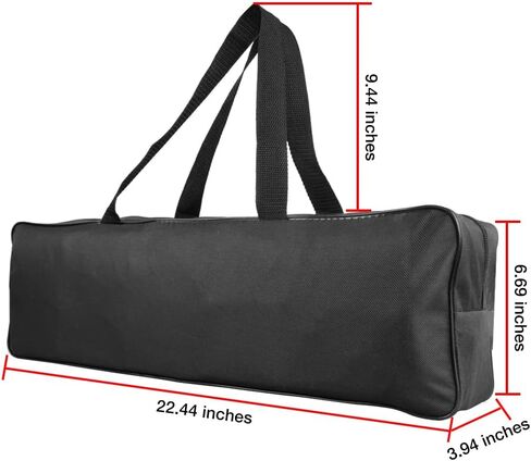 حقيبة تخزين أوريكا لحماية ارتفاع التيار RV، حقيبة تخزين سوداء محمولة، حقيبة بوليستر PVC مقاومة للماء وقابلة للطي بمساحة كبيرة لحماية ارتفاع التيار RV، المنزلية، السيارة، الأدوات (22.44 × 6.69 × 3.94 بوصة) in Kuwait