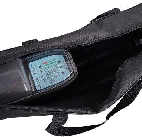 حقيبة تخزين أوريكا لحماية ارتفاع التيار RV، حقيبة تخزين سوداء محمولة، حقيبة بوليستر PVC مقاومة للماء وقابلة للطي بمساحة كبيرة لحماية ارتفاع التيار RV، المنزلية، السيارة، الأدوات (22.44 × 6.69 × 3.94 بوصة) in Kuwait