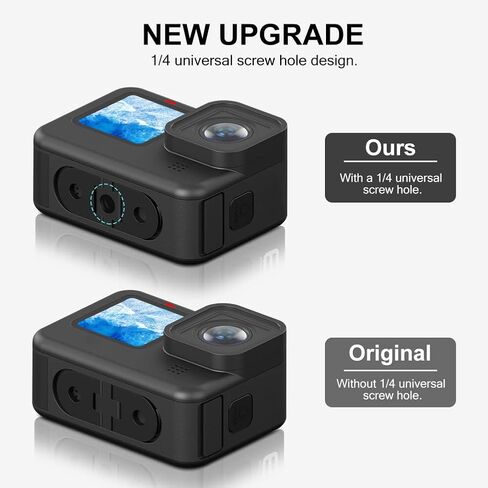 أصابع ParaPace قابلة للطي لـ GoPro Hero 12/11/10/9/8 Black Hero 11 Mini وGoPro Max، حامل محول مغناطيسي بديل مع منفذ توصيل ثلاثي القوائم 1/4 لمقبض Monopod Vlog in Kuwait