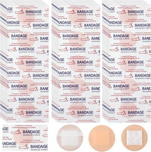 Treela 1200 Pcs Adhesive Spot Bandage Fabric Adhesive Bandages 0.87 Inch Diameter Round Bandage with Non Stick Pad for Wound Care, Hide Skin Spots, Small Incisions in Saudi Arabia