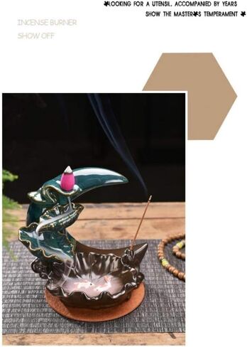 البخور البخور البخور الحظيرة البخور محظوظ البخور الشلال مع 20 مخروط للمنزل مكتب العطر ديكور in Kuwait