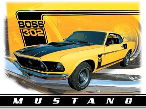 Desperate Enterprises Shelby Cobra - American Muscle Tin Sign - Nostalgic Vintage Metal Wall Decor - Made in USA in Kuwait