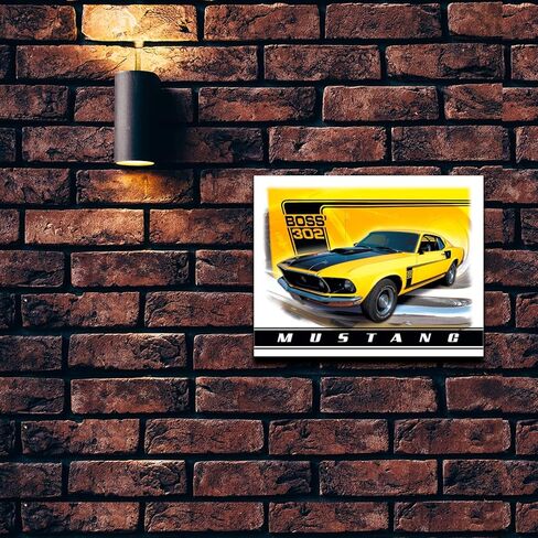 Desperate Enterprises Shelby Cobra - American Muscle Tin Sign - Nostalgic Vintage Metal Wall Decor - Made in USA in Kuwait