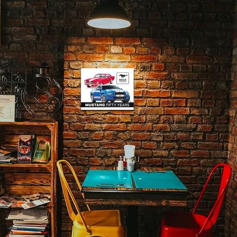 Desperate Enterprises Shelby Cobra - American Muscle Tin Sign - Nostalgic Vintage Metal Wall Decor - Made in USA in Saudi Arabia