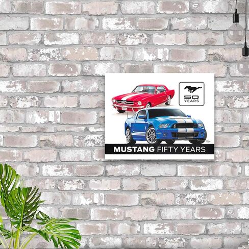 Desperate Enterprises Shelby Cobra - American Muscle Tin Sign - Nostalgic Vintage Metal Wall Decor - Made in USA in Saudi Arabia