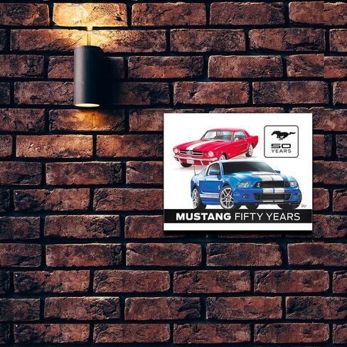Desperate Enterprises Shelby Cobra - American Muscle Tin Sign - Nostalgic Vintage Metal Wall Decor - Made in USA in Saudi Arabia