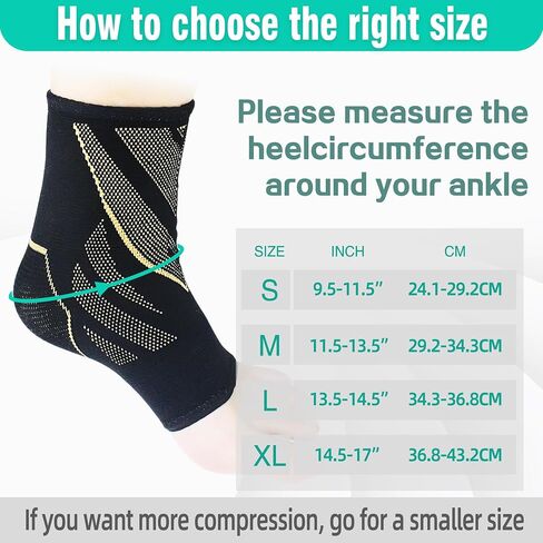 CYCLXY 2 Pairs Ankle Brace for Women & Men,Ankle Compression Sleeve,Ankle Support Brace for Women & Men,foot support brace for pain,plantar fasciitis compression socks for women & Men in Saudi Arabia