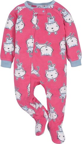 Gerber Baby Girls 2-Pack Fleece Pajamas in Saudi Arabia