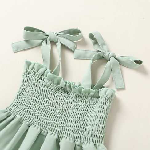 YOUNGER TREE Toddler Baby Girls Rainbow Dress Princess Sleeveless Halter Beach Tutu Sundress in Saudi Arabia