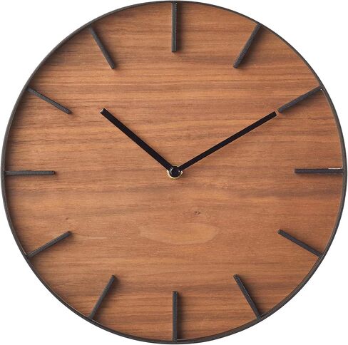 Wall Clock - Modern Wood Home Decoration Steel + Wood One Size Ash in Saudi Arabia