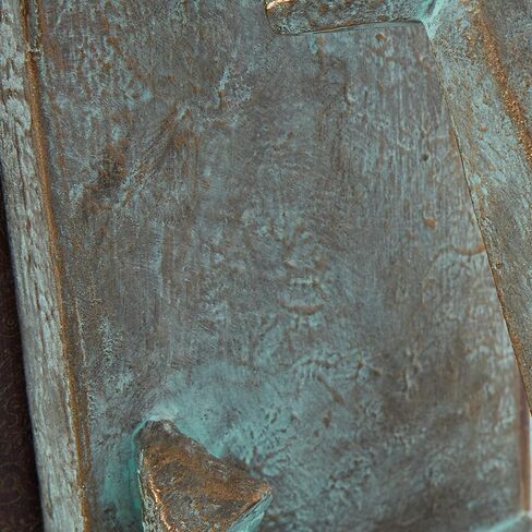 Deco 79 Polystone Anchor Distressed Patina Bookends with Gold Foil Accents, Set of 2 4" W, 8" H, Blue in Saudi Arabia