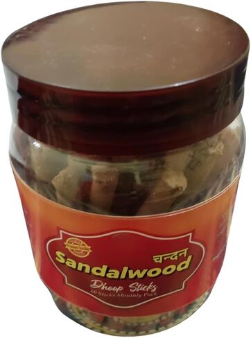 سيدهاك أعواد بخور خشب الصندل العضوي | أعواد بخور Dhoop المصنوعة يدويًا | مخاريط بخور خشب الصندل الطازجة، 50 قطعة in Kuwait