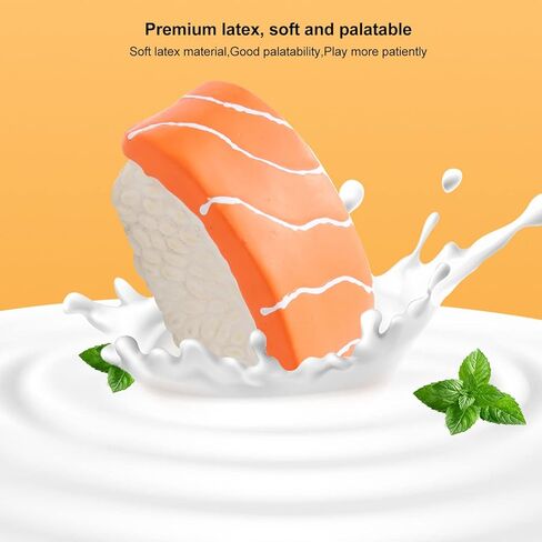 يوننيب لعبة محاكاة السوشي للكلاب قابلة للغسل على شكل سوشي من اللاتكس الناعم، العاب طعام للكلاب الصغيرة والمتوسطة الحجم من 3 قطع in Kuwait