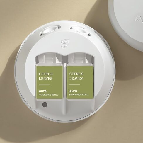 Pura Malodor Refill - Smart Home Air Diffuser Fragrance Refill - Up to 120-Hours of Premium Fragrance per Refill - Clean Diffuser Fragrance - Air Deodorizer & Odor Eliminator - 2 Pack, Chamomile Mint in Kuwait