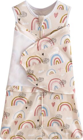 LITTLE TOTS Baby Sleep Sack Baby Wearable Blanket 100% Cotton 2-Way Zipper Toddler Sleepsack 0-6 Months Babies (Flowers) in Saudi Arabia