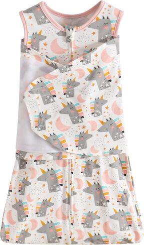 LITTLE TOTS Baby Sleep Sack Baby Wearable Blanket 100% Cotton 2-Way Zipper Toddler Sleepsack 0-6 Months Babies (Flowers) in Saudi Arabia