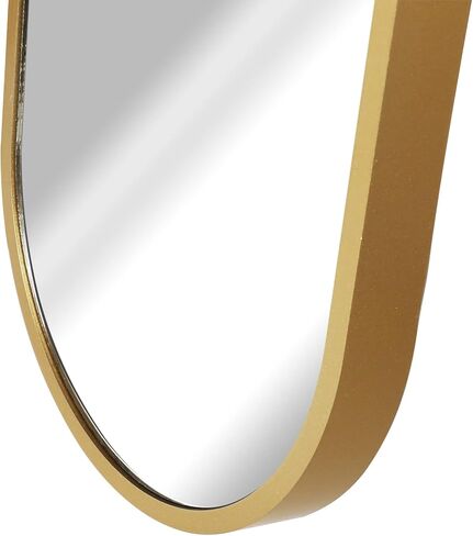 ميرورايز مجموعة مرايا ذهبية مزخرفة 40 انش × 8 انش من 3 قطع، مراة حائط ذهبية عصرية للمنزل والحمام وغرفة المعيشة in Kuwait