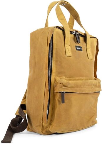 حقيبة Kolo Juno Daypack، قماش من القطن العضوي المقاوم للطقس، لون مغرة in Saudi Arabia